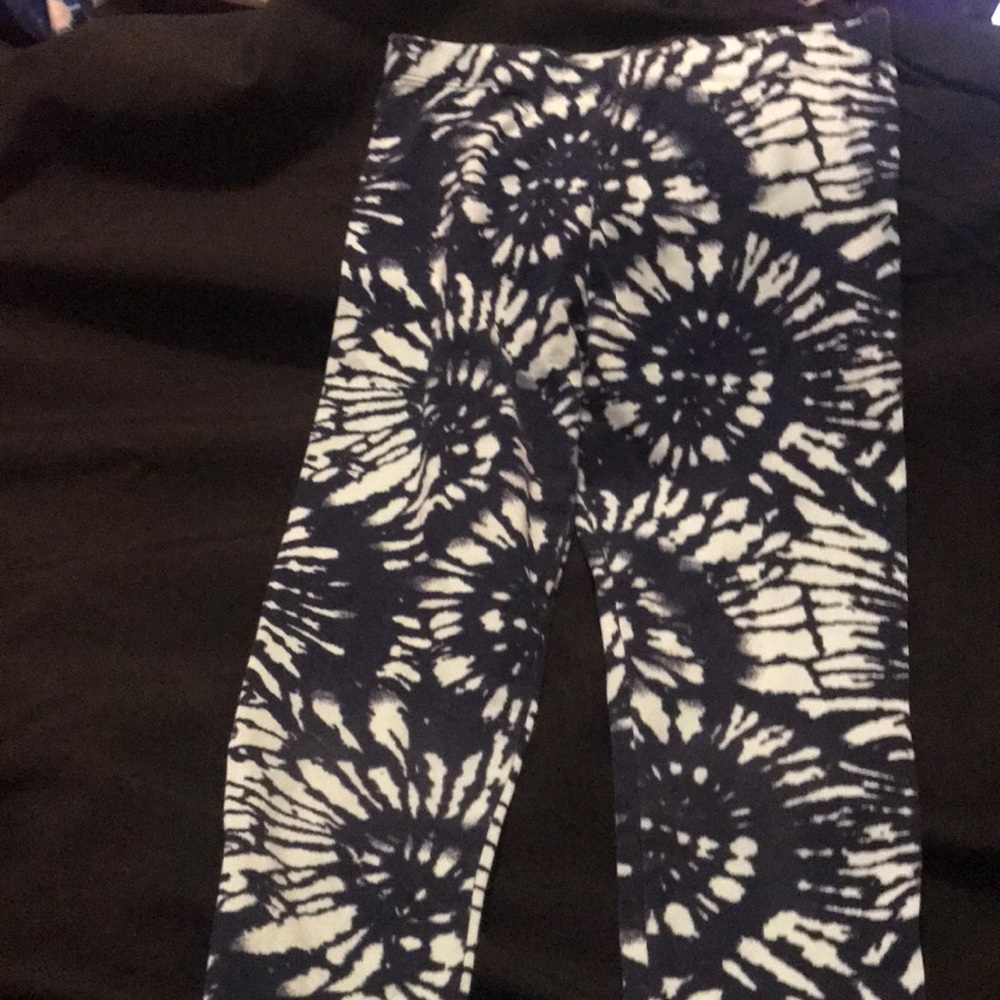 Teal and navy blue pants